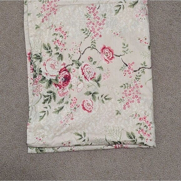 Lauren Ralph Lauren pillow case cover sham standard 100% cotton Asia Roses tan - Picture 6 of 9